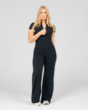 Softline Sculpted Zip Jumpsuit | Onyx Shadow