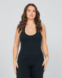 SoftLine - Sculpted Halter Top with Bra support | Onyx Shadow