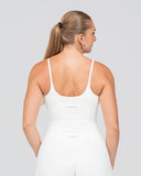 SoftLine Sculpted Essential Mid Tank with Bra support | Coconut Milk