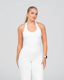 SoftLine - Sculpted Halter Top with Bra support | Coconut Milk