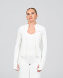 Softline Sculpted Dual-Zip Jacket  | Coconut Milk