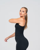 SoftLine Sculpted Essential Mid Tank with Bra support | Onyx shadow