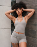 SoftLine | Sculpted Halter Top with Bra support