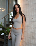 SoftLine | Sculpted Halter Top with Bra support